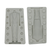 3D Man Suit Evening Dress Silicone Mold
