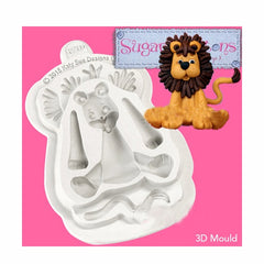 3D Silicone Baby Lion Fondant Mould