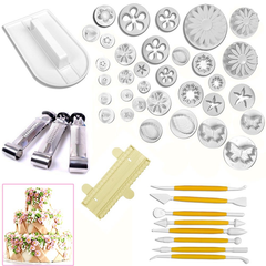 46pcs Pastry, Fondant & Cake Tools Set