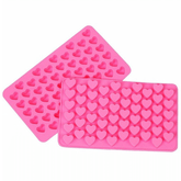 55 Mini Hearts Silicone Decoration Mold