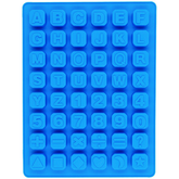 48 Cavity Alphabet Letter Number Math Sign Silicone Mold