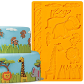3D Lace Zoo Silicone Embossing Mould