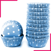 Blue Dot Mini Cupcake Liners 200pcs