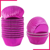 Aluminum Foil Cupcake Liner Pink 100Pcs
