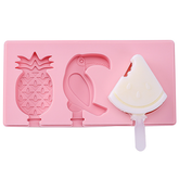 3 Cavity Ice Cream Popsicle Silicone Mold