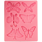 Butterfly Silicone Mold 6 Cavity