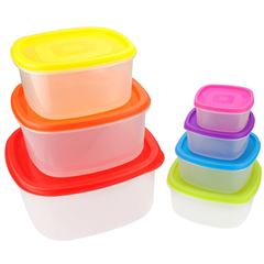 7 Pieces Home Food Storage Container Square