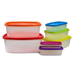 7 Pieces Home Food Storage Container Rectangle