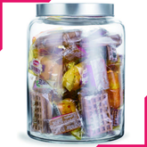Brilliant Glassware Cookie Jar