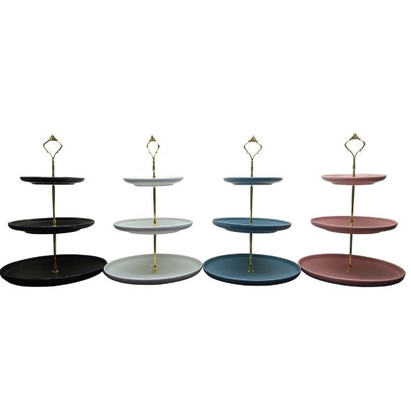 3-Tier Round Serving Platter