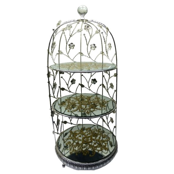 3 Tier Dessert Stand Silver