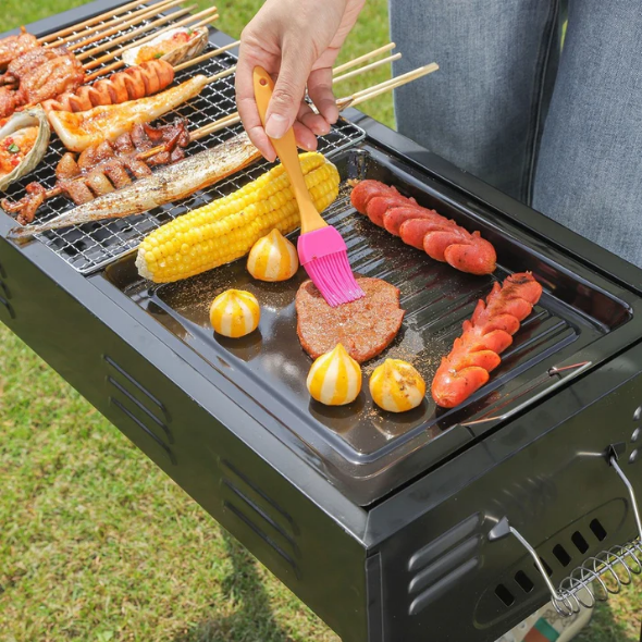 Barbecue Grill Stand Adjustable Height