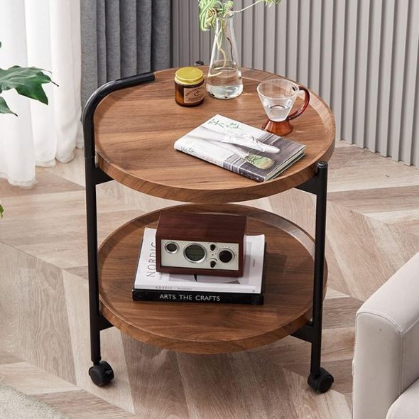 2 Tier Wood Trolley