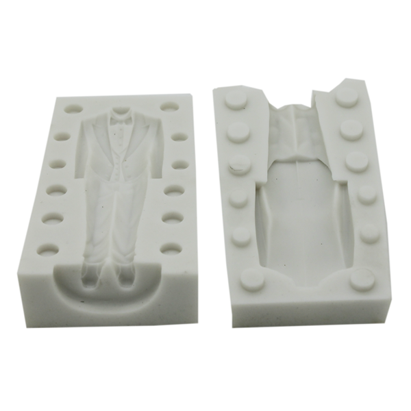 3D Man Suit Evening Dress Silicone Mold