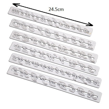 Alphabet & Number Cutters 6Pcs Set