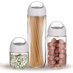 Brilliant Glassware Storage Jar Set 3Pcs