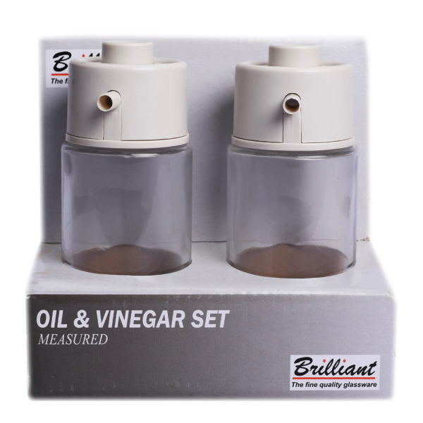 Brilliant Glassware Oil & Vinegar Set