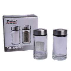 Brilliant Glassware Salt & Pepper Set