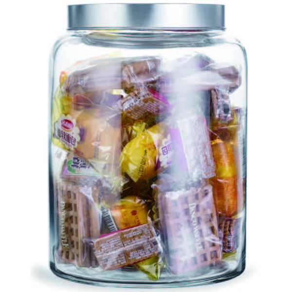 Brilliant Glassware Cookie Jar
