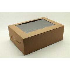 Brown Cupcake Box - 6 Cavity