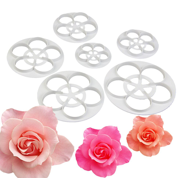 5 Petal Flower Cutter - 6 pcs