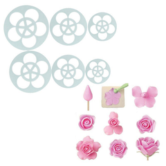 5 Petal Flower Cutter - 6 pcs