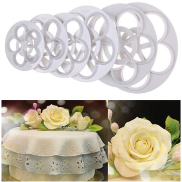 5 Petal Flower Cutter - 6 pcs
