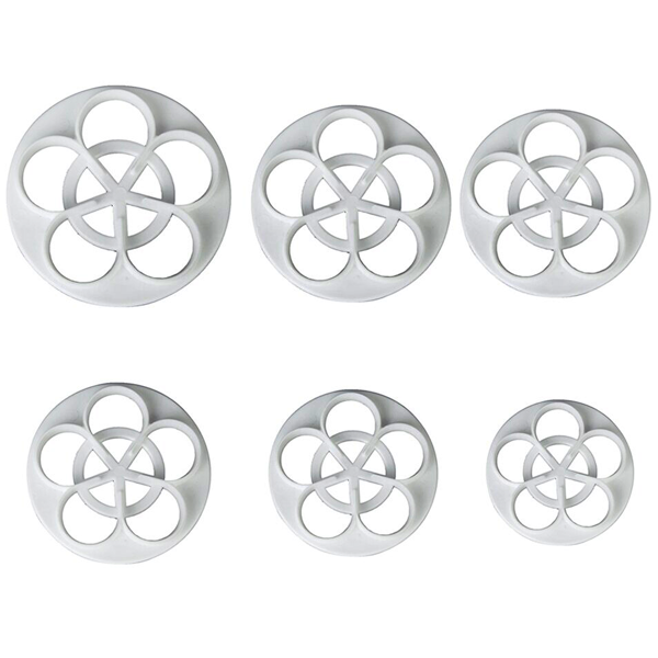5 Petal Flower Cutter - 6 pcs