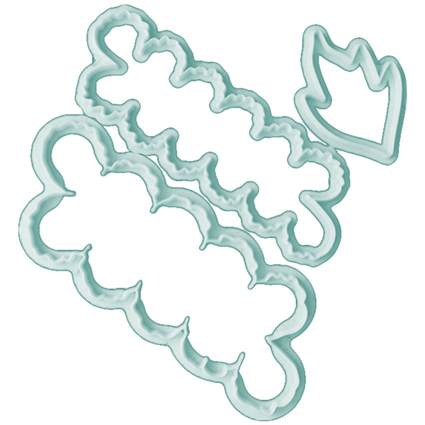 Cake Gumpaster Easiest Rose Cutter 3Pcs