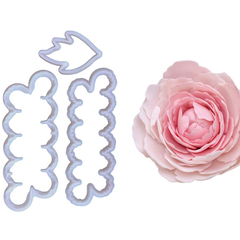Cake Gumpaster Easiest Rose Cutter 3Pcs