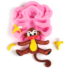3D Silicone Baby Monkey Fondant Mould
