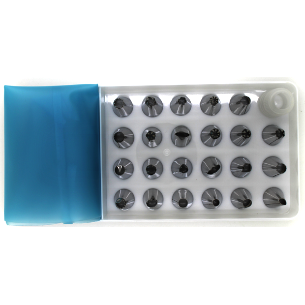 23 Nozzle/tip Set with Coupler and Piping Bag