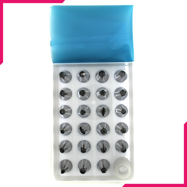 23 Nozzle/tip Set with Coupler and Piping Bag