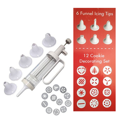 2 in 1 Cookie Press And Cake Decorating Set