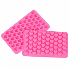 55 Mini Hearts Silicone Decoration Mold