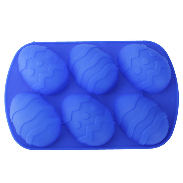 6 Easter Eggs Fondant Silicone Cake Decoration Mold
