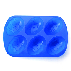 6 Easter Eggs Fondant Silicone Cake Decoration Mold