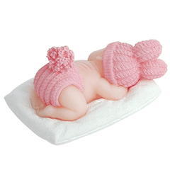 3D Baby Fondant Decoration Silicone Mold
