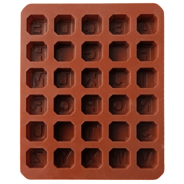 Alphabets Shape Silicone Chocolate Mold