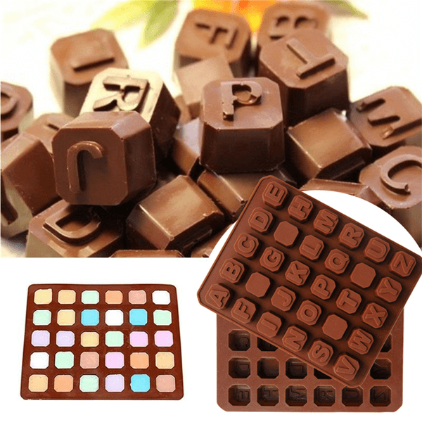 Alphabets Shape Silicone Chocolate Mold