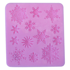 3D Christmas Snowflake Silicone Fondant Mold