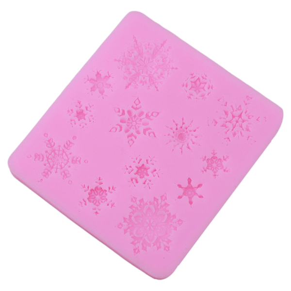 3D Christmas Snowflake Silicone Fondant Mold