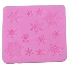 3D Christmas Snowflake Silicone Fondant Mold