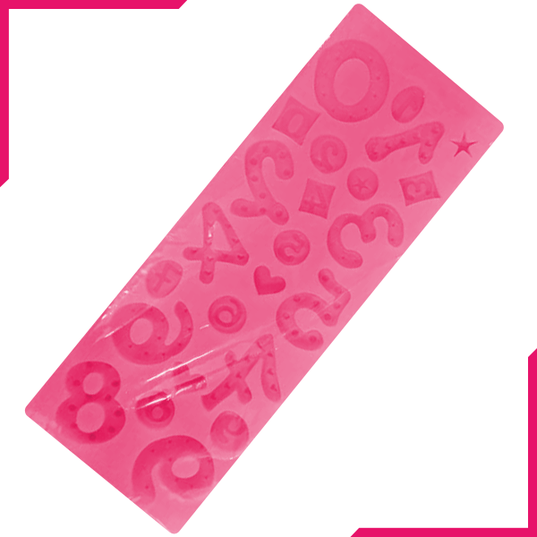 123 Symbol Silicone Mold