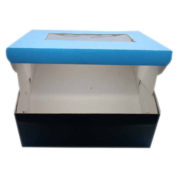 Blue Cake Box 10x10x4 Inches