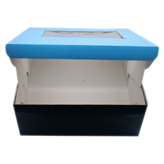 Blue Cake Box 10x10x4 Inches