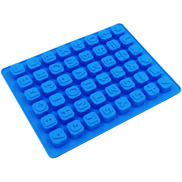 48 Cavity Alphabet Letter Number Math Sign Silicone Mold