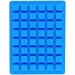 48 Cavity Alphabet Letter Number Math Sign Silicone Mold