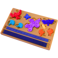Butterfly Birds Flowers Silicone Mold
