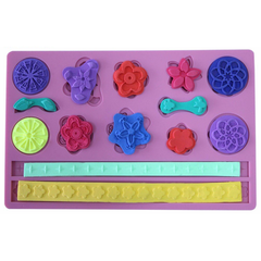 Button Shaped Silicone Fondant Mold